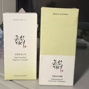 Korean Skincare Bundle- Beauty of Joseon Calming Serum and Sun Stick